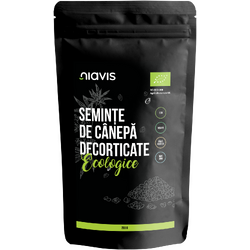 Seminte de Canepa Decorticate fara Gluten Ecologice/Bio 200g NIAVIS