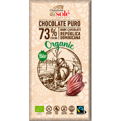 Ciocolata Neagra 73% Cacao fara Gluten Ecologica/Bio 100g CHOCOLATES SOLE