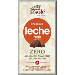 Ciocolata cu Lapte Indulcita cu Stevie Ecologica/Bio 100g CHOCOLATES SOLE