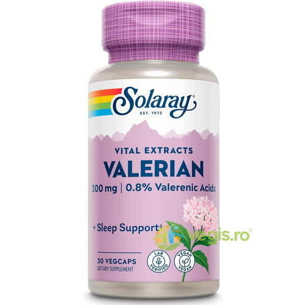Valerian 30cps Secom,, SOLARAY, Capsule, Comprimate, 1, Vegis.ro
