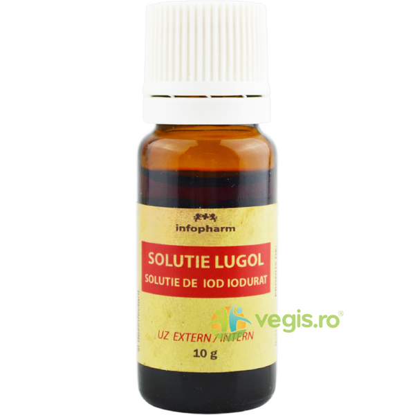 Solutie Lugol (Solutie de Iod Iodurat) 10g, INFOPHARM, Materiale sanitare, 1, Vegis.ro