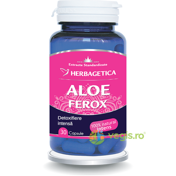 Aloe Ferox 30cps, HERBAGETICA, Ingrediente Cosmetice Naturale, 1, Vegis.ro