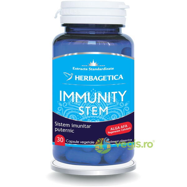 Immunity Stem 30cps, HERBAGETICA, Capsule, Comprimate, 1, Vegis.ro