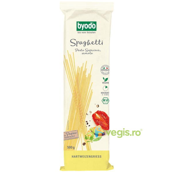 Spaghetti Semola Ecologice/Bio 500g, BYODO, Paste, 1, Vegis.ro