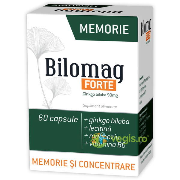 Bilomag Forte (Memorie si Concentrare) 60cps, ZDROVIT, Capsule, Comprimate, 1, Vegis.ro