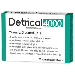 Detrical (Vitamina D3) 4000U.I 60cpr ZDROVIT