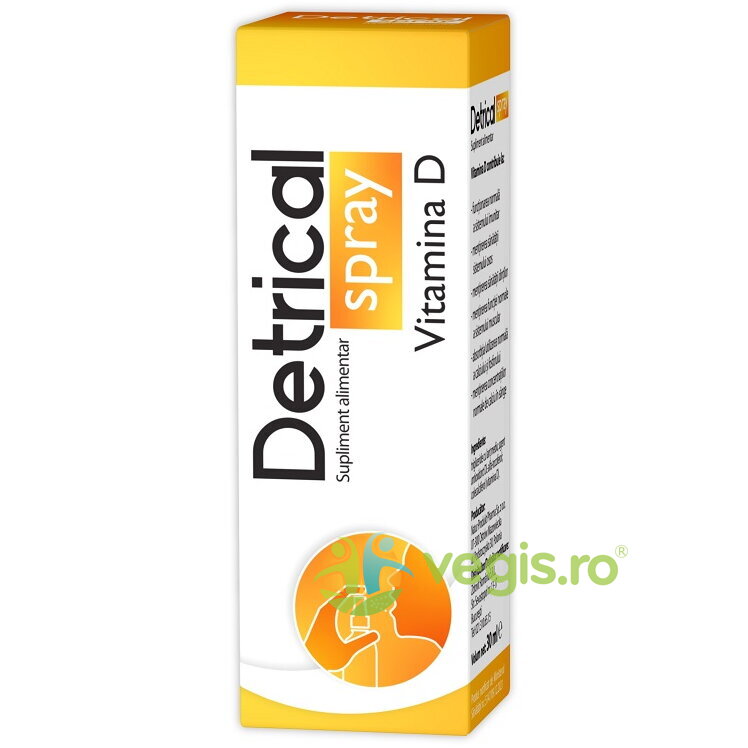Detrical Vitamina D3 400U.I Spray 30ml 30ml Suplimente