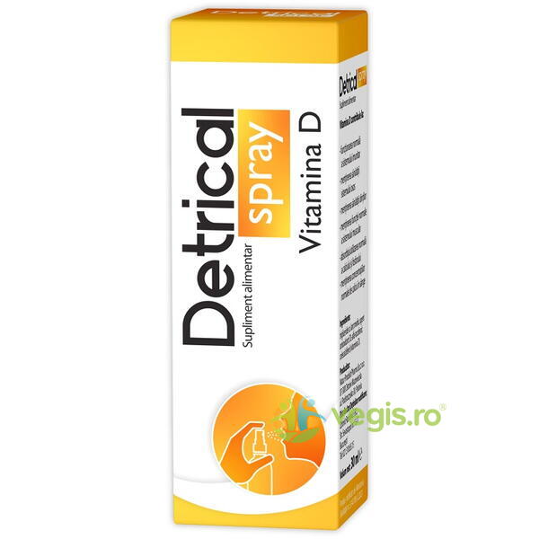 Detrical Vitamina D3 400U.I Spray 30ml, ZDROVIT, Suplimente Lichide, 1, Vegis.ro