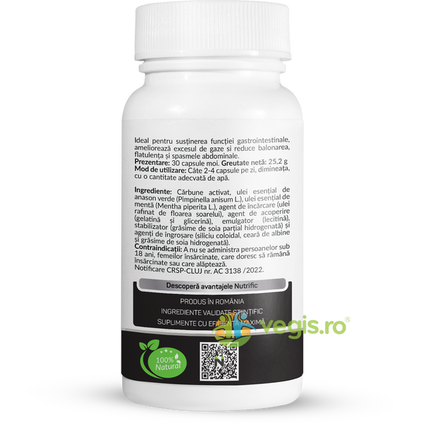 Carbune Medicinal Formula Pro 30cps, NUTRIFIC, Capsule, Comprimate, 3, Vegis.ro