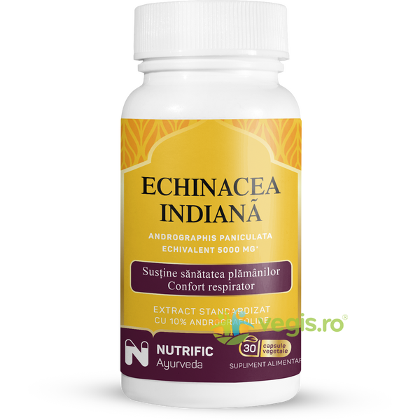 Echinacea Indiana 30cps, NUTRIFIC, Capsule, Comprimate, 3, Vegis.ro