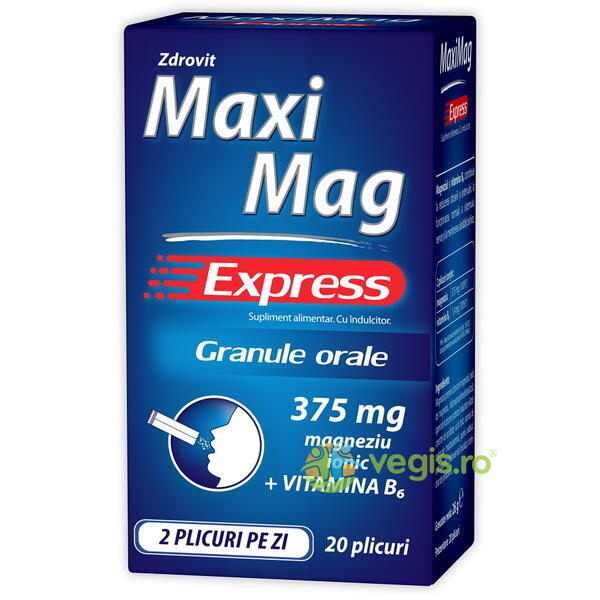 Maximag Express 20dz, ZDROVIT, Capsule, Comprimate, 1, Vegis.ro