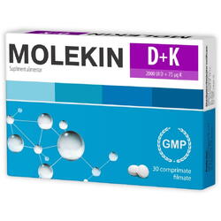 Molekin Vitamina D +  K 30cpr ZDROVIT