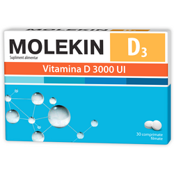 Molekin Vitamina D3 3000U.I 30cpr ZDROVIT