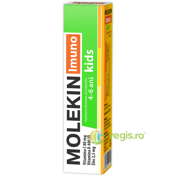 Molekin Imuno Kids (4-6 ani) 20cpr efervescente, ZDROVIT, Vitamine, Minerale & Multivitamine, 1, Vegis.ro