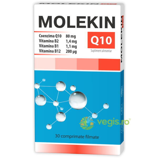 Molekin Coenzima Q10 80mg 30cpr, ZDROVIT, Capsule, Comprimate, 1, Vegis.ro