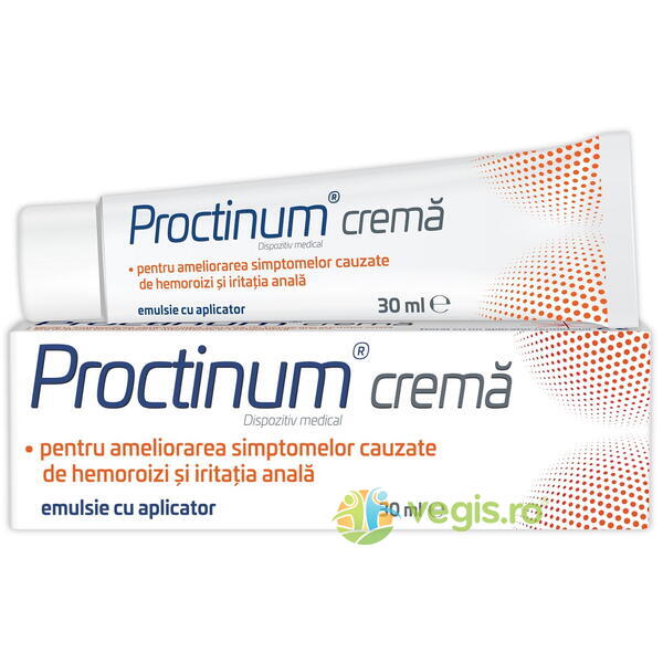 Proctinum Crema pentru Hemoroizi 30ml, ZDROVIT, Unguente, Geluri Naturale, 1, Vegis.ro