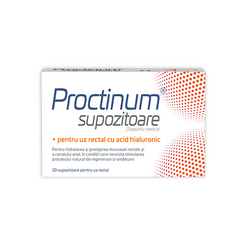 Proctinum Supozitoare cu Acid Hialuronic 10buc ZDROVIT