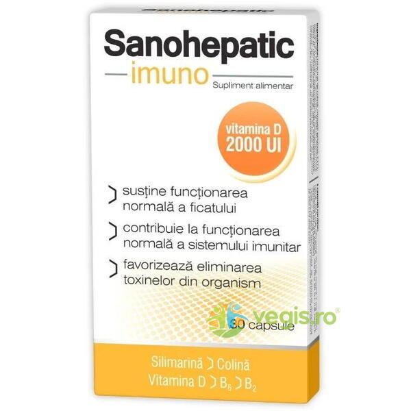 Sanohepatic Imuno 30cps, ZDROVIT, Capsule, Comprimate, 1, Vegis.ro