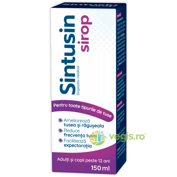 Sintusin Sirop pentru Adulti si Copii 150ml, ZDROVIT, Sirop de Tuse Copii/Adulti, 1, Vegis.ro