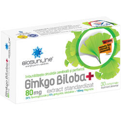 Ginkgo Biloba 80mg 30cpr BIOSUNLINE