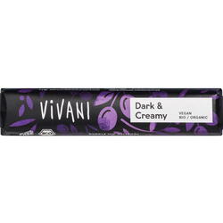 Baton de Ciocolata Neagra Cremoasa Ecologic/Bio 35g VIVANI
