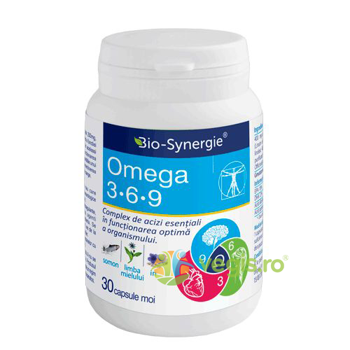 Omega 3-6-9 30cps, BIO-SYNERGIE ACTIV, Capsule, Comprimate, 1, Vegis.ro