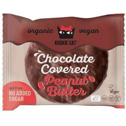 Cookie Invelita in Ciocolata cu Unt de Arahide fara Gluten Ecologic/Bio 50g KOOKIE CAT