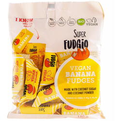 Caramele cu Aroma de Banane fara Gluten Ecologice/Bio 150g SUPER FUDGIO