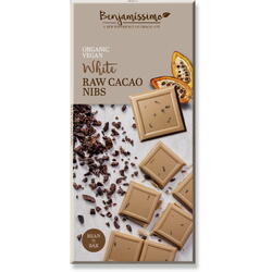 Ciocolata Alba cu Cacao Nibs Ecologica/Bio 70g BENJAMISSIMO