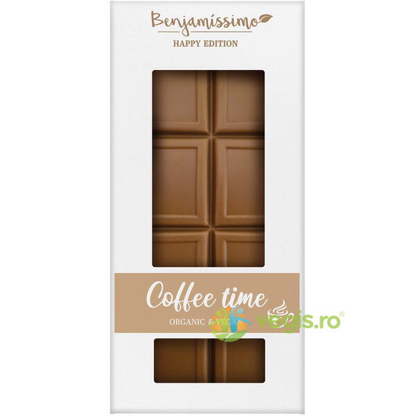 Ciocolata Coffee Time Ecologica/Bio 60g, BENJAMISSIMO, Ciocolata, 1, Vegis.ro