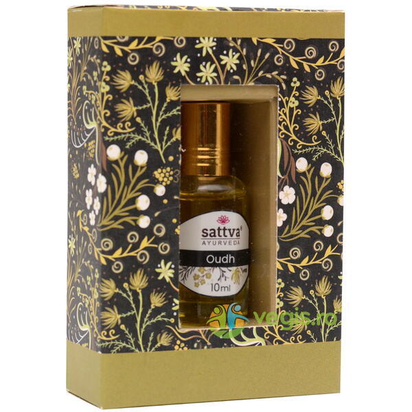 Ulei de Parfum Oud Roll-on 10ml, SATTVA, Corp, 2, Vegis.ro