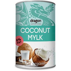 Lapte de Cocos cu Continut Redus de Grasime (6%) Ecologic/Bio 400ml DRAGON SUPERFOODS