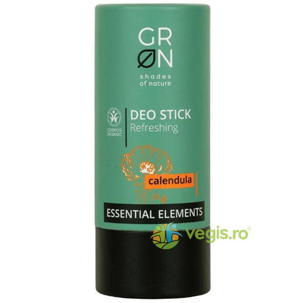Deo Stick Revigorant cu Galbenele Essential Elements Ecologic/Bio 40g, GRN SHADES OF NATURE, Deodorante naturale, 1, Vegis.ro