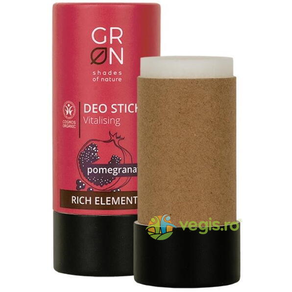 Deo Stick Revitalizant cu Rodie Rich Elements Ecologic/Bio 40g, GRN SHADES OF NATURE, Deodorante naturale, 2, Vegis.ro
