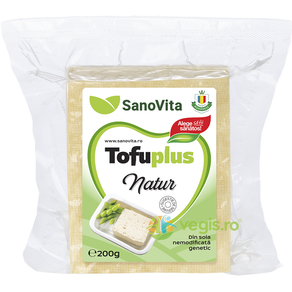 Tofu Natur Sterilizat 200g, SANOVITA, Produse de Post, 1, Vegis.ro