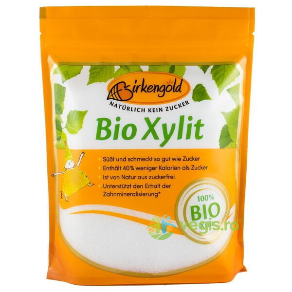 Xylitol Indulcitor Ecologic/Bio 500g, BIRKENGOLD, Indulcitori naturali, 1, Vegis.ro