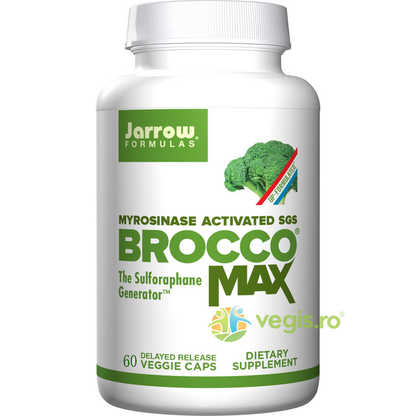 Broccomax (Broccoli) 60cps vegetale Secom,, JARROW FORMULAS, Capsule, Comprimate, 1, Vegis.ro