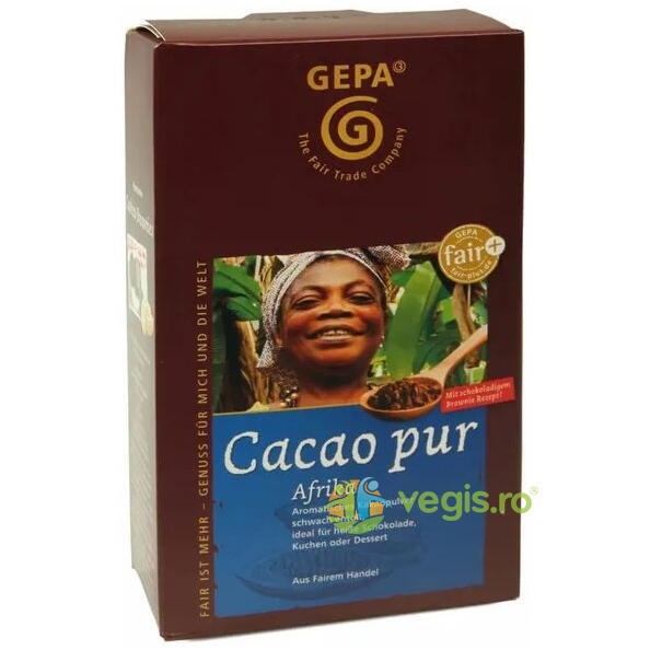Cacao Pura din Africa 250g, GEPA, Cacao, 1, Vegis.ro