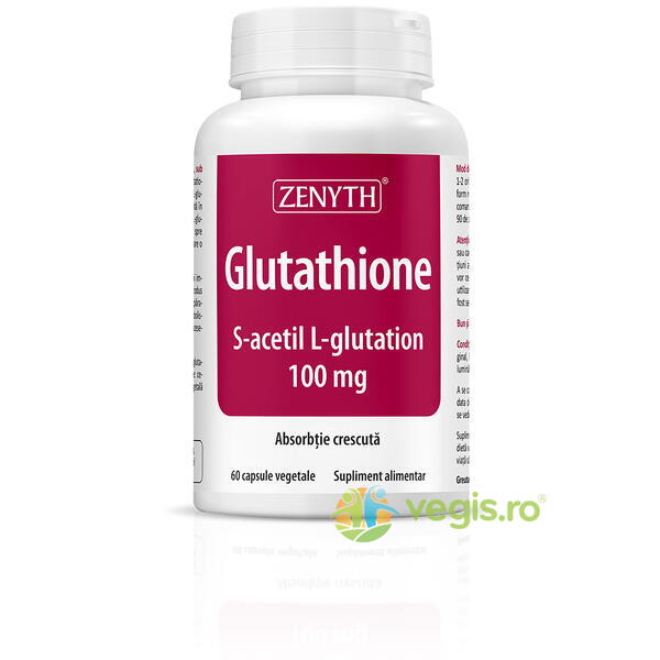 Glutathione ( S-Acetil L-Glutation) 60cps, ZENYTH PHARMA, Capsule, Comprimate, 4, Vegis.ro