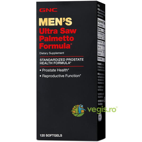 Saw Palmetto Men's Formula (Formula Avansata pentru Sanatatea Prostatei) 120cps, GNC, Remedii Capsule, Comprimate, 2, Vegis.ro