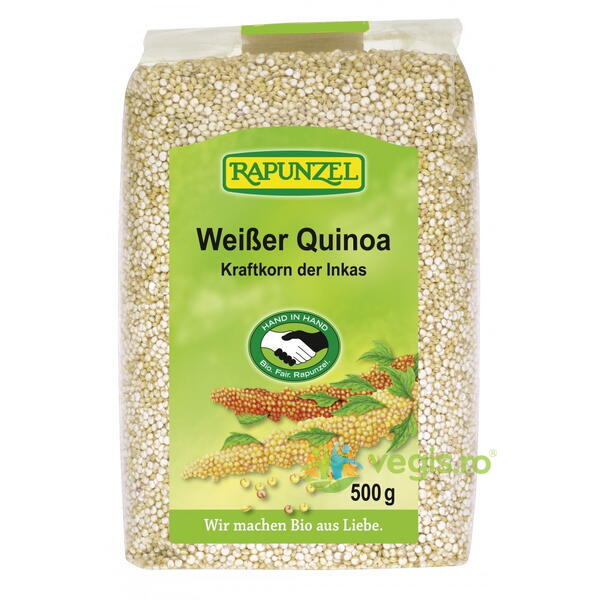 Quinoa Alba Ecologica/Bio 500g, RAPUNZEL, Cereale boabe, 1, Vegis.ro