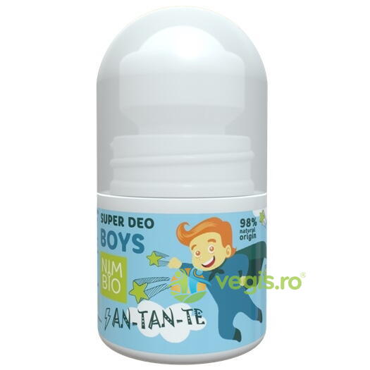 Deodorant Natural pentru Copii (Baieti) An-Tan-Te 30ml, NIMBIO, Deodorante naturale, 3, Vegis.ro