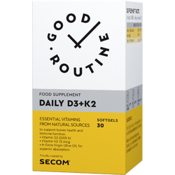 Daily D3+K2 30cps moi GOOD ROUTINE