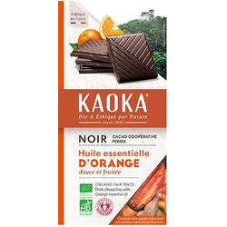Ciocolata Neagra cu Portocale si 55% Cacao Ecologica/Bio 100g KAOKA