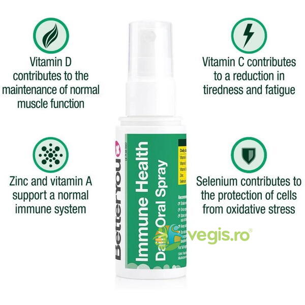 Immune Health Spray Oral 50ml, BETTERYOU, Suplimente Lichide, 3, Vegis.ro