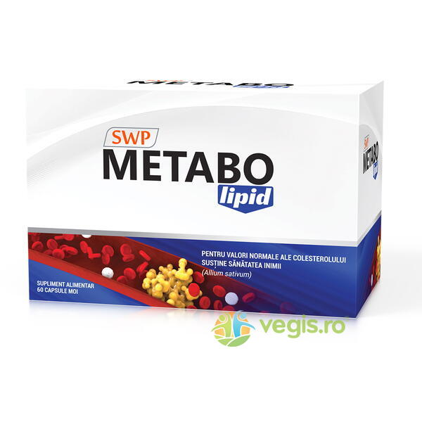 Metabo Lipid 60cps moi, SUN WAVE PHARMA, Capsule, Comprimate, 1, Vegis.ro