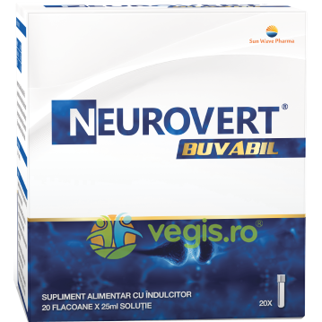 Neurovert Buvabil 20 flacoane x 25ml, SUN WAVE PHARMA, Suplimente Lichide, 1, Vegis.ro