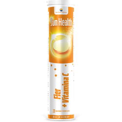Fier + Vitamina C Sun Health 20cpr efervescente SUN WAVE PHARMA