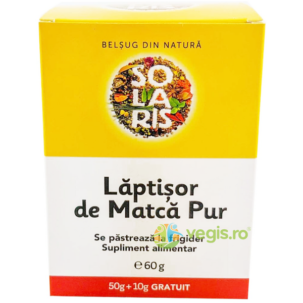Pachet Laptisor de Matca 50g+10g, SOLARIS, Laptisor de Matca, 1, Vegis.ro