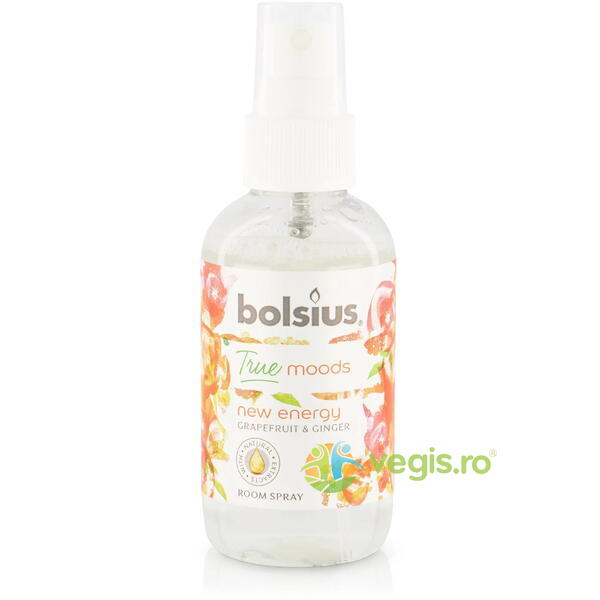 Spray Aromatic pentru Camera cu Grapefruit si Ghimbir 75ml, BOLSIUS, Produse auxiliare, 1, Vegis.ro